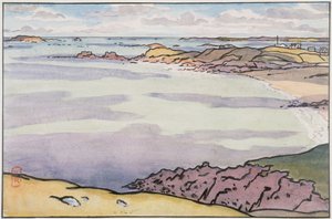 Pointe du Décollé sedd från Garde Guérin av Henri Rivière