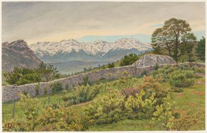 En grå morgon i Alperna (Barberaz) av Henri Rivière