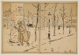 Paris på vintern: program för Théâtre Libre, säsongen 1889-1890 av Henri Rivière
