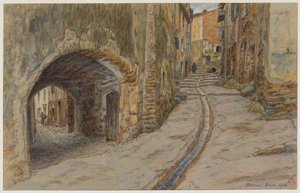 Rue Rompi-cou, Bormes av Henri Rivière