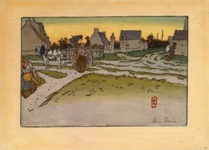 Brödtimme i Ville-Hue (Saint-Briac) av Henri Rivière