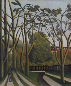 The Banks of the Bièvre nära Bicêtre, ca. 1908-09. av Henri Rousseau
