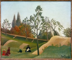 Utsikt över befästningarna av Henri Rousseau