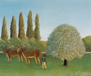 Äng (pil). 1910 av Henri Rousseau