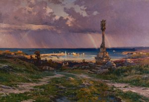 Efter stormen i Portrieux av Henri Saintin