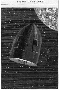 Leaving for the Moon, illustration från 