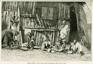 Abyssine smeder. Gravyr av Thiriat, efter ett fotografi, för att illustrera berättelsen Voyage au Choa (Abyssinie meridionale)