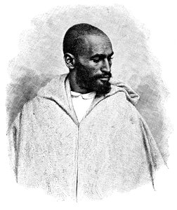 En arabisk man från Tanger, Marocko, 1895.