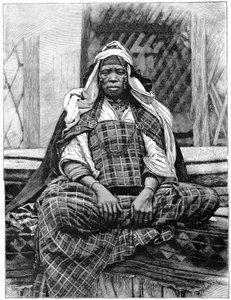 Kvinna, Biskra, Algeriet, c1890
