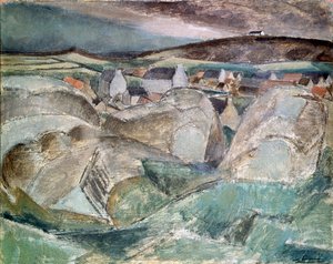 By bland klipporna, c1910. av Henri Victor Gabriel Le Fauconnier