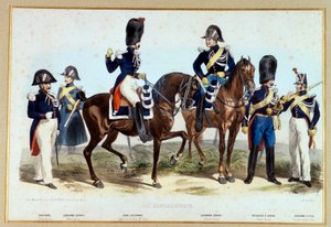 Gendarmer under andra imperiet. Skurkens litografi