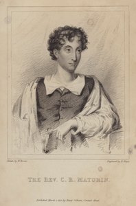 Charles Robert Maturin, irländsk protestantisk präst; romanförfattare och dramatiker av Henri after Meyer