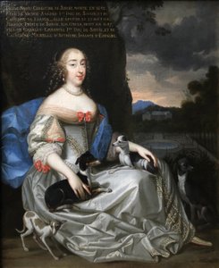 Franska:  Louise Marie-Christine, princesse de Savoie () Porträtt av Anne Marie Louise d