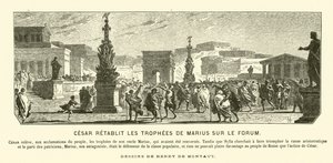 Julius Caesar återställer sin farbror Gaius Marius