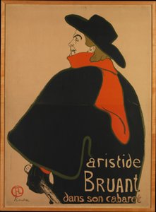 Aristide Bruant på sin kabaré