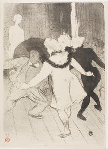 At the Folies-Bergere: The Modesty of Monsieur Prudhomme av Henri de Toulouse-Lautrec