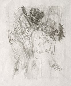 Vid foten av Sinai: Gripande av Schlomé Fuss av Henri de Toulouse-Lautrec
