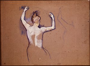 Ballet de Papa Chrysanthme (Studie för en av de utvalda dansarna) av Henri de Toulouse Lautrec
