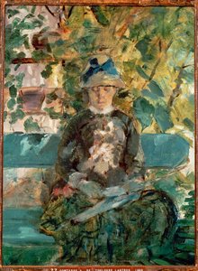 Grevinnan Adele-Zoe de Toulouse-Lautrec, konstnärens mor av Henri de Toulouse-Lautrec