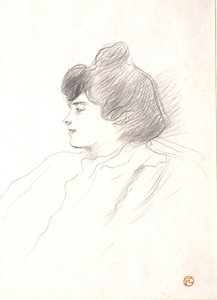 Kvinnans huvud av Henri de Toulouse-Lautrec