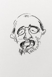 Henri Toulouse-Lautrec. Självporträtt. av Henri de Toulouse Lautrec