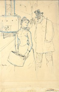 På gatan av Henri de Toulouse-Lautrec