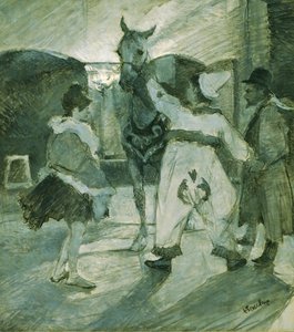In the Wings at the Circus av Henri de Toulouse-Lautrec