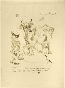 Inbjudan till ett glas mjölk av Henri de Toulouse-Lautrec