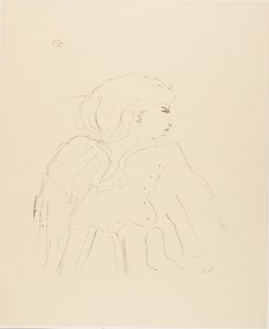 Jane Hading, från Thirteen Lithographs av Henri de Toulouse-Lautrec