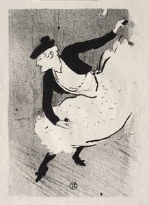 Le Café-concert: Edmée Lescot av Henri de Toulouse-Lautrec