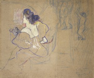 Madame Thadée Natanson (Misia Godebska, 1872-1950) på teatern
