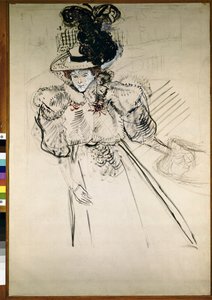 Misia Natanson av Henri de Toulouse Lautrec