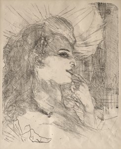 Porträtt av skådespelare och skådespelerskor: Tretton litografier: Anna Held av Henri de Toulouse-Lautrec