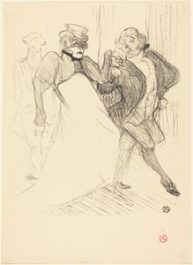 Rejane och Galipaux i ”Madame Sans-Gêne” (Réjane och Galipaux i ”Madame Sans-Gêne”) av Henri de Toulouse-Lautrec