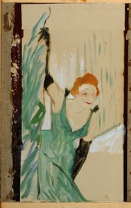Sängerin Yvette Guilbert bei einem Vorhangruf von Henri de Toulouse-Lautrec