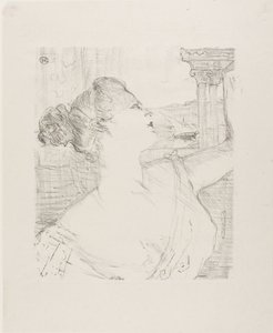 Sybil Sanderson, från Treize Lithographies av Henri de Toulouse-Lautrec