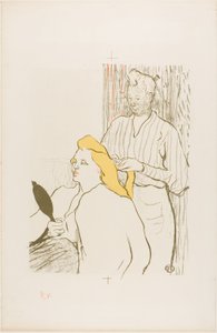 Frisören, Program för Théâtre Libre av Henri de Toulouse-Lautrec