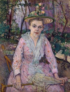 Kvinna med ett paraply av Henri de Toulouse Lautrec