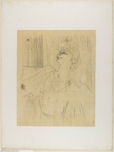 Yvette Guilbert—A Menilmontant de Bruant, från Yvette Guilbert av Henri de Toulouse-Lautrec