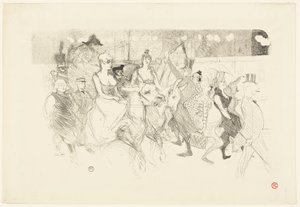 En galakväll på Moulin Rouge av Henri de Toulouse Lautrec
