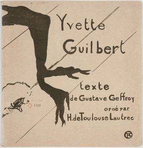 Albumförsida: Yvette Guilbert av Henri de Toulouse Lautrec