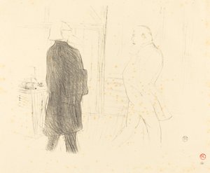 Antoine och Gémier i "A Bankruptcy" av Henri de Toulouse Lautrec