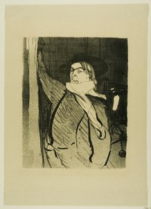Aristide Bruant, från Le Café-Concert av Henri de Toulouse Lautrec