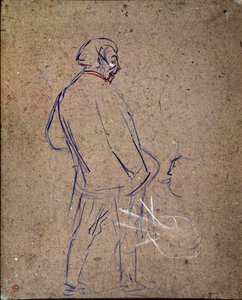Aristide Sparrow sjunger i sin kabaré. Målning av Henri de Toulouse-Lautrec (Toulouse Lautrec av Henri de Toulouse Lautrec