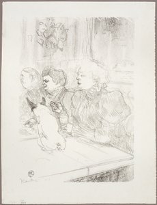 På La Souris, Madame Palmyre av Henri de Toulouse Lautrec