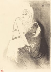 Vid renässansen: Sarah Bernhardt i Phedre A la Renaissance: Sarah Bernhardt dans..., 1893. av Henri de Toulouse Lautrec