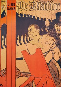 Vid foten av galgen, reklam för Le Matin, 1893 (färglitografi)