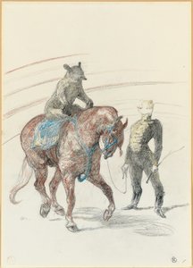 Im Zirkus: Arbeit des Bären auf dem Panel, 1899
