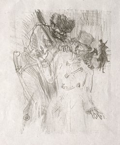 Vid foten av Sinai: Gripande av Schlomé Fuss av Henri de Toulouse Lautrec