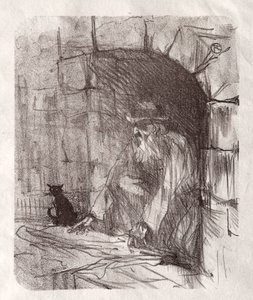 At the Foot of Sinai: A Back Shop in Krakow, 1898. av Henri de Toulouse Lautrec